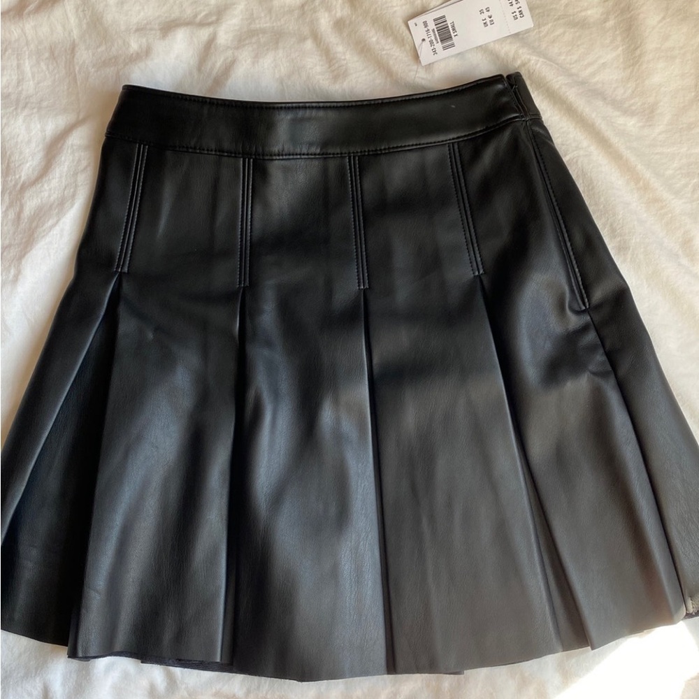 Holister Faux Leather Skirt